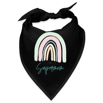 I Am A Supermom - Bandana - Schwarz - Vorne