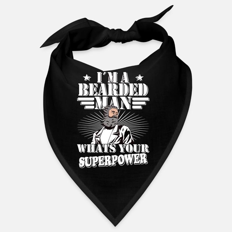 Geschenkidee für Bartträger mit 3 Tage Bart Bandana