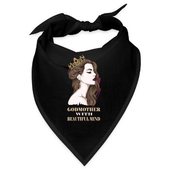 Patentante Tante Patin Taufe Taufpatin Patenkind - Bandana - Schwarz - Vorne