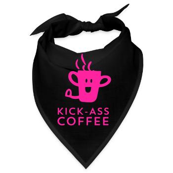 Kick-Ass Coffee - Bandana - Schwarz - Vorne
