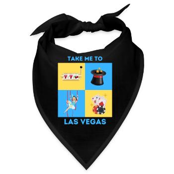 BRING MICH NACH LAS VEGAS - Bandana - Schwarz - Vorne
