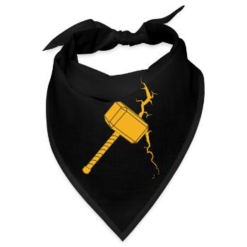 Thor Hammer - Bandana - Schwarz - Vorne