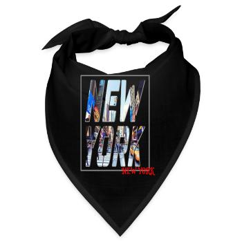 New York Ny - Bandana - Schwarz - Vorne