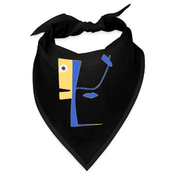 Unwirklicher Charakter - Bandana - Schwarz - Vorne