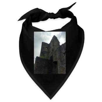Burg Ruine - Bandana - Schwarz - Vorne