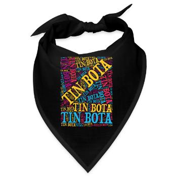T-Shirt Tin Bota Wortwolke Emilia Romagna - Bandana - Schwarz - Vorne