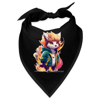 Süßer Stylischer Greif - Bandana - Schwarz - Vorne