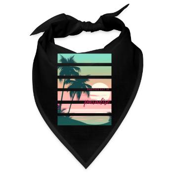 Another day in paradise - Bandana - Schwarz - Vorne