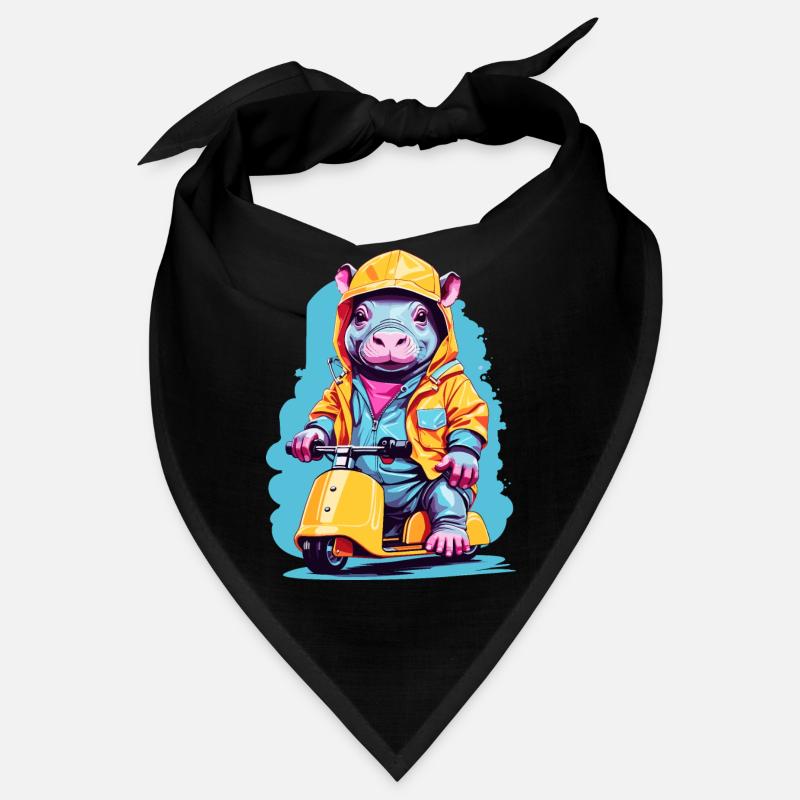 Hippopotame doux Bandana