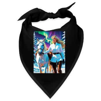 personalisiertes Design-Muttergeschenk - Bandana - Schwarz - Vorne