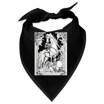 Der Tod auf einem Pferd - Bandana - Schwarz - Vorne