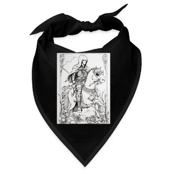 Der Tod auf einem Pferd - Bandana - Schwarz - Vorne