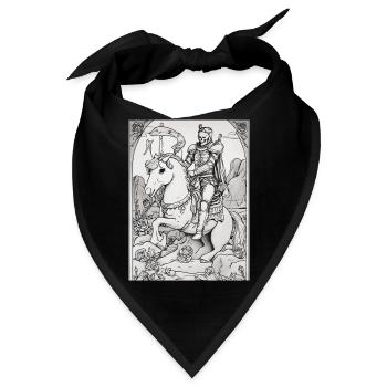 Der Tod auf einem Pferd - Bandana - Schwarz - Vorne