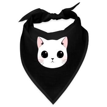 Süßes Kätzchen - Bandana - Schwarz - Vorne