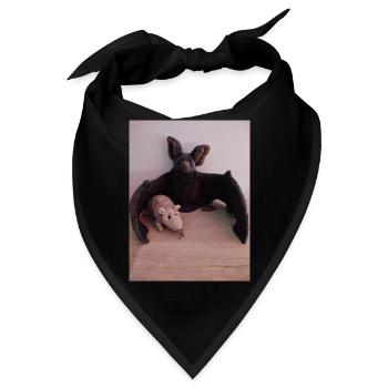 Nachtflügel Bat und Maus - Bandana - Schwarz - Vorne