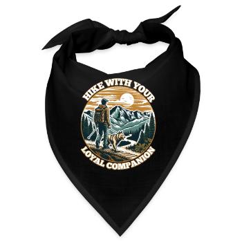 WANDERN SIE MIT IHREM TREUEN BEGLEITER - Bandana - Schwarz - Vorne
