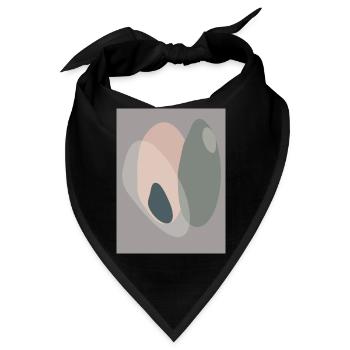 Poster Geo Abst 2 - Bandana - Schwarz - Vorne