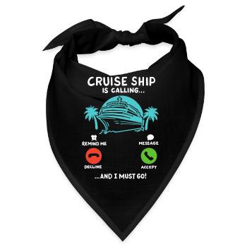 Kreuzfahrt Sommerurlaub - Bandana - Schwarz - Vorne