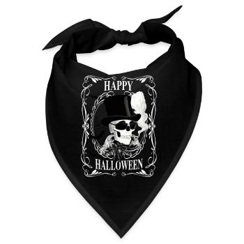 Happy Halloween - Bandana - Schwarz - Vorne