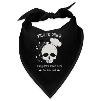 Skull's Diner - Bandana - Schwarz - Vorne