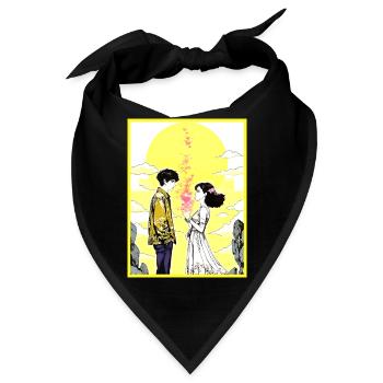 Liebendes Paar - Bandana - Schwarz - Vorne