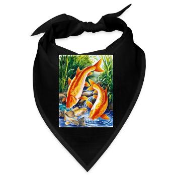 Karpfen - Bandana - Schwarz - Vorne