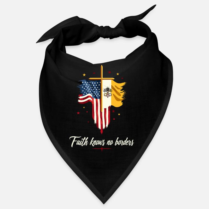 Drapeau américain et du Vatican Bandana