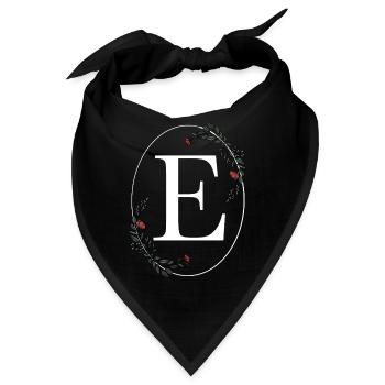 Buchstabe E - Bandana - Schwarz - Vorne