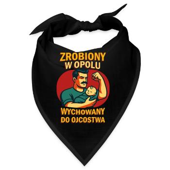 Made in Opole – erzogen, um Vater zu sein - Bandana - Schwarz - Vorne