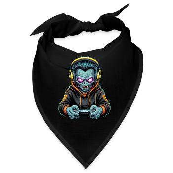 Zombie Zocker Power: Level Up mit Untoten! - Bandana - Schwarz - Vorne