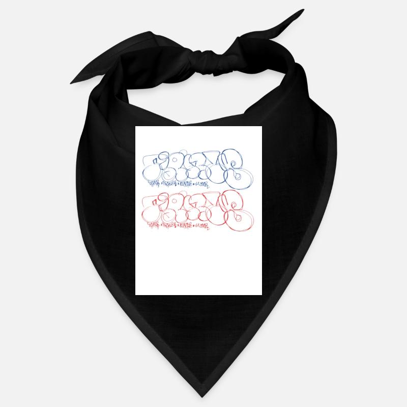 Artistic graffiti lettering Paris Bandana
