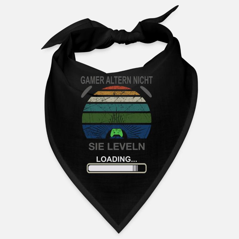 Gamer Leveln Loading Retro Sonnenburst Bandana