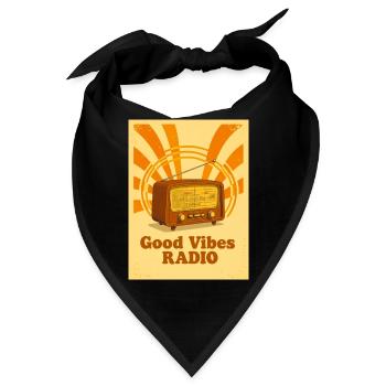 Warm Retro-Radio mit echten 70er-Vibes - Bandana - Schwarz - Vorne
