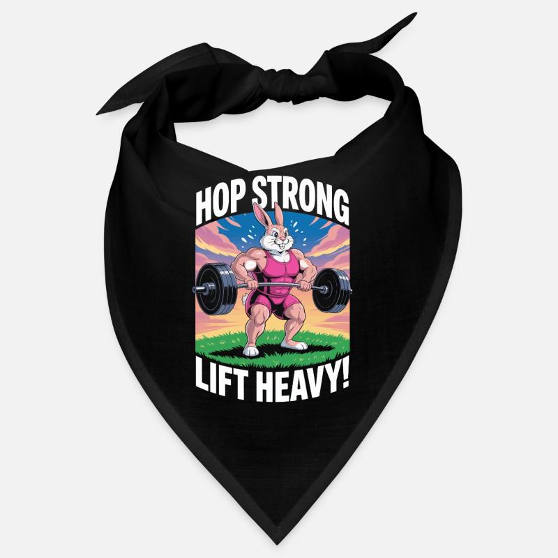Spring stark. Hebe schwer Bandana