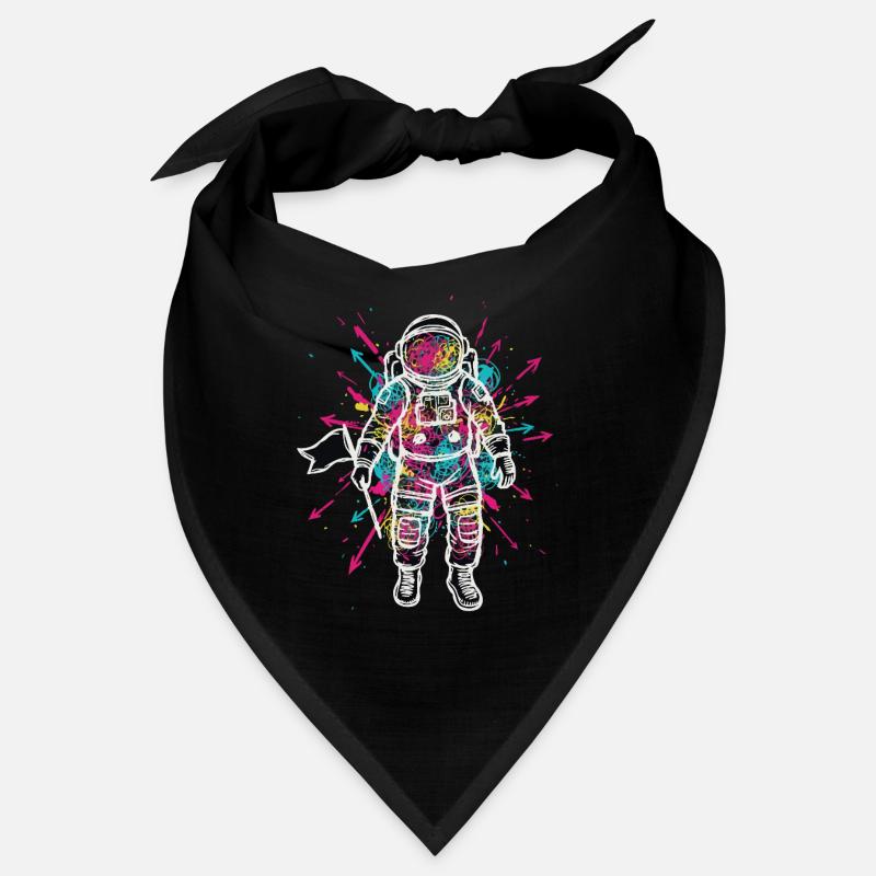 Astronaute Espace Scribble Gribouillis Couleur Bandana