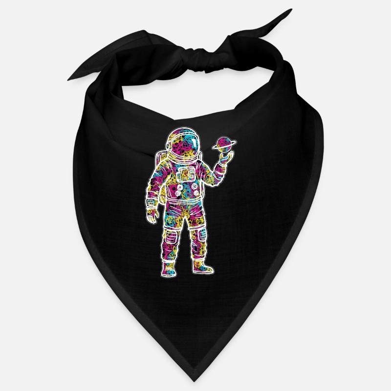 Space Astronaut Scribble Planet Scribbles Bandana