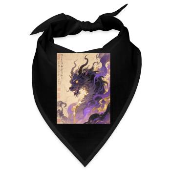 Amethysts Zepter: Qilin Zijin – Königliche Aura - Bandana - Schwarz - Vorne