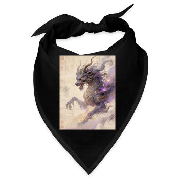 Die violette Apotheose: Qilin Zijin – Harmonie - Bandana - Schwarz - Vorne