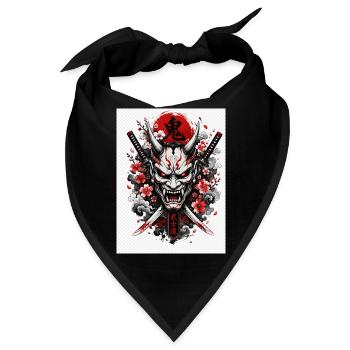 Dämonen Oni Katana - Bandana - Schwarz - Vorne
