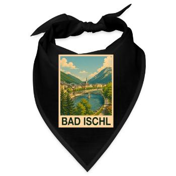 Bad Ischl Österreich - Bandana - Schwarz - Vorne