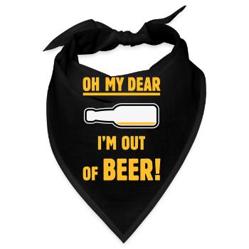 Oh mein Lieber – ich habe kein Bier mehr! (Ale Lager / NEG 3C) - Bandana - Schwarz - Vorne