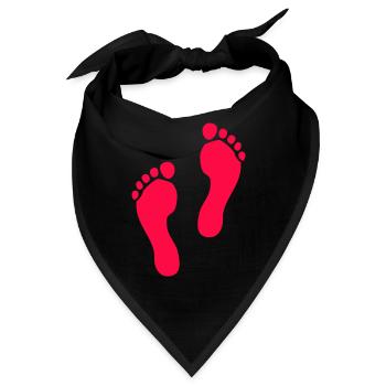 Abdrücke - Bandana - Schwarz - Vorne