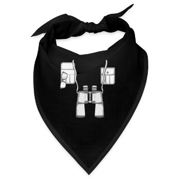 Funny Zoo Jungle Costume For Halloween - Bandana - Schwarz - Vorne