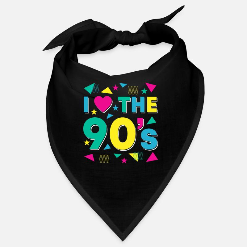 Yellow 90's Retro Love Celebration Whimsy Bandana