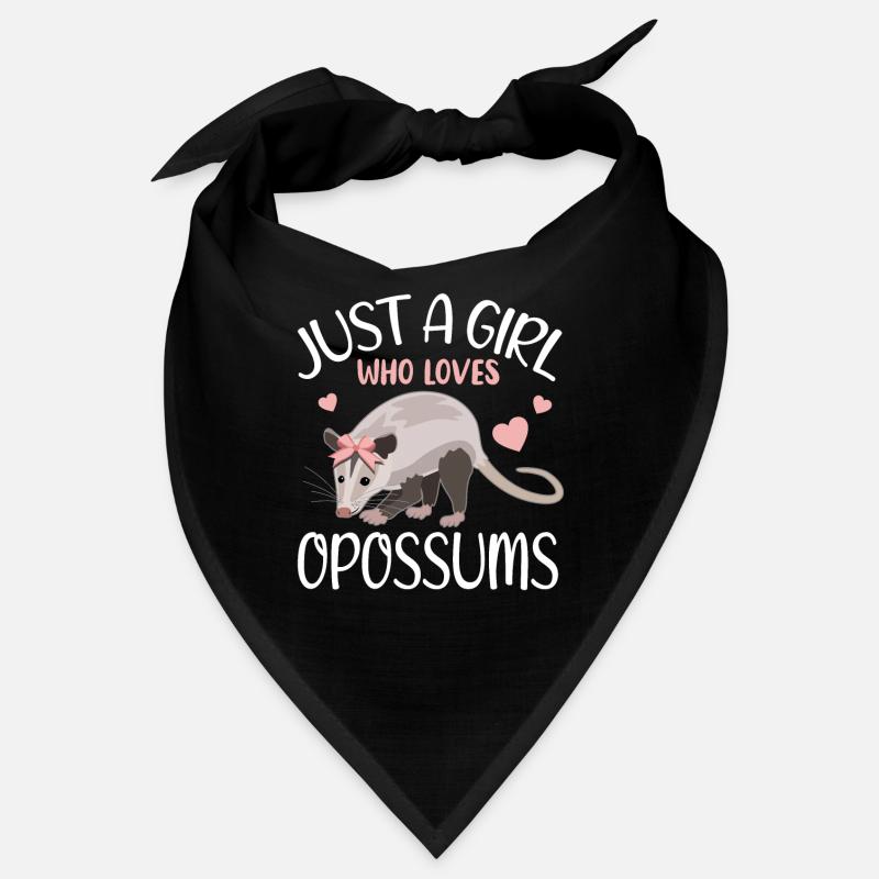 Opossum Herzchen Mädchen Geschenkidee Bandana