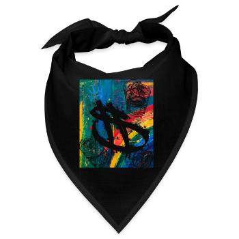 Money Money Para Dollar Graffiti Stock Exchange - Bandana - Schwarz - Vorne