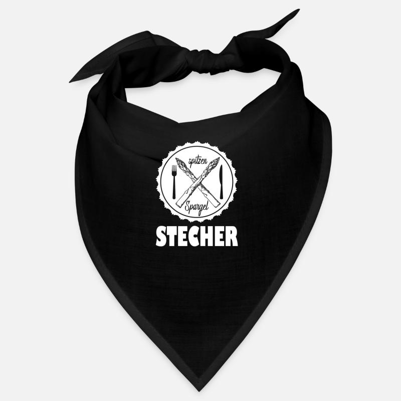 Spargel Stecher - Bandana - Schwarz
