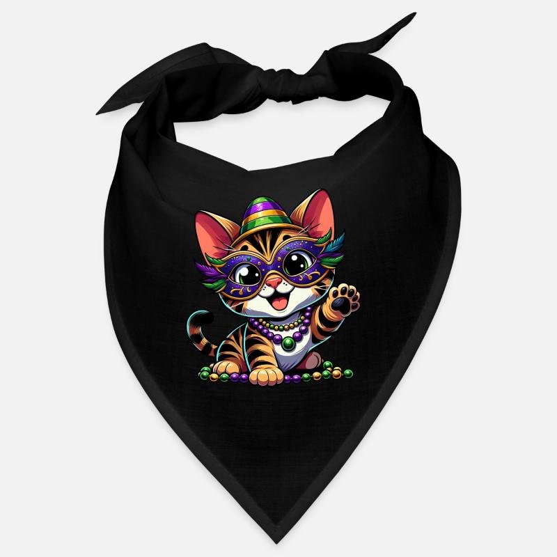 Mardi Gras Bengal chat, look comique Bandana