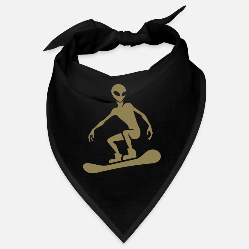 Design minimaliste : Alien Snowboarder Bandana