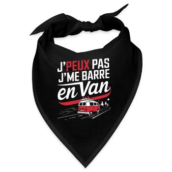 Ich kann nicht, ich habe einen Van - Bandana - Schwarz - Vorne